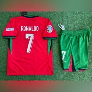 2024 Portugal youth soccer jersey Ronaldo kids CR7